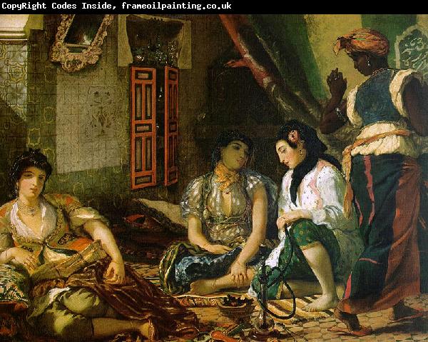Eugene Delacroix Woman of Algiers in their Apartment